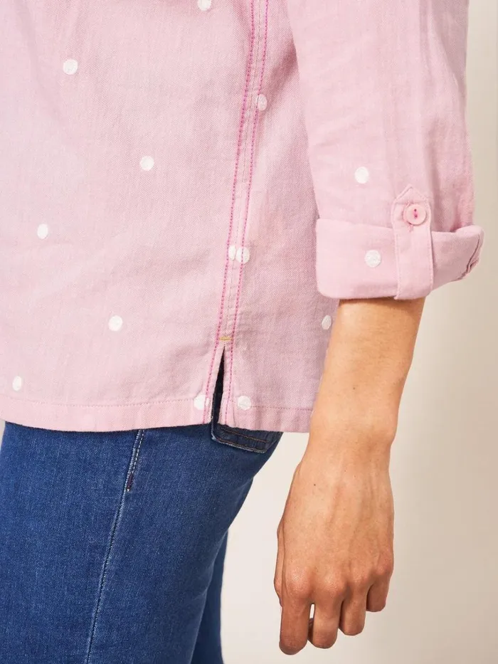 Women SHIRTS and BLOUSES White Stuff Emilia Organic Cotton Long Sleeve Shirt Pink Multi Women SHIRTS and BLOUSES White Stuff Emilia Organic Cotton Long Sleeve Shirt Pink Multi