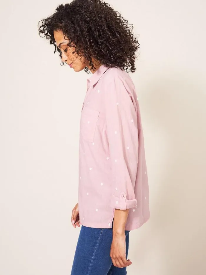 Women SHIRTS and BLOUSES White Stuff Emilia Organic Cotton Long Sleeve Shirt Pink Multi Women SHIRTS and BLOUSES White Stuff Emilia Organic Cotton Long Sleeve Shirt Pink Multi