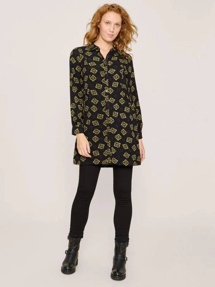 Women SHIRTS and BLOUSES White Stuff Farley Eco Vero Tunic Black Multi