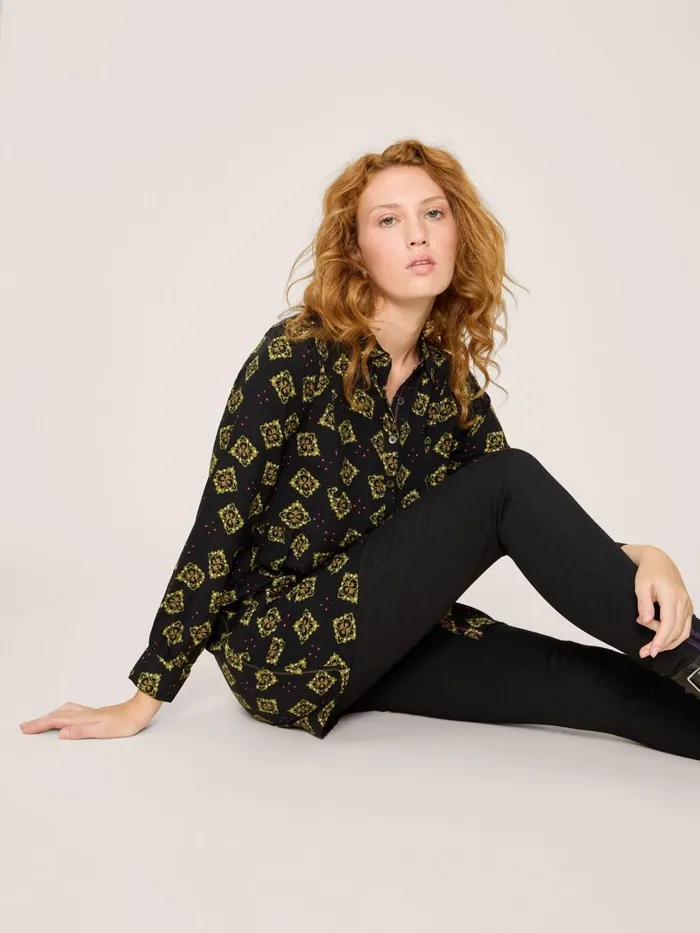 Women SHIRTS and BLOUSES White Stuff Farley Eco Vero Tunic Black Multi