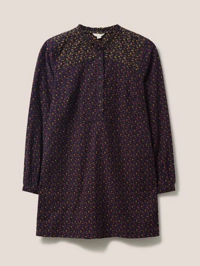 Women SHIRTS and BLOUSES White Stuff Jade Cord Tunic Grey Multi