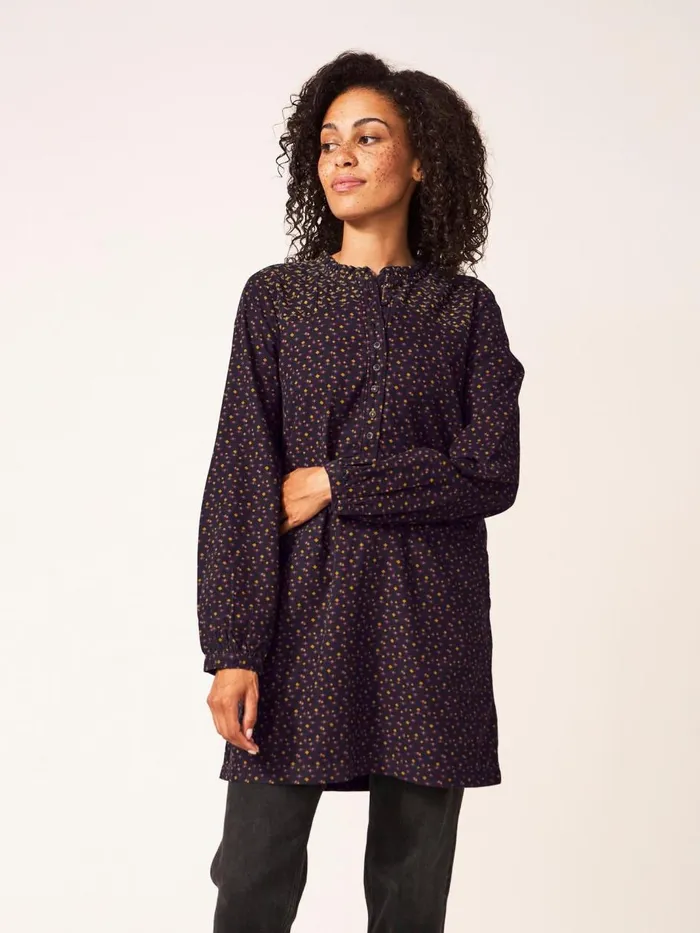 Women SHIRTS and BLOUSES White Stuff Jade Cord Tunic Grey Multi