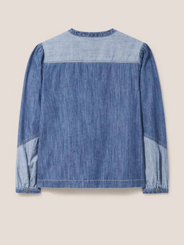 Women SHIRTS and BLOUSES White Stuff Jasmine Denim Shirt Mid Denim Women SHIRTS and BLOUSES White Stuff Jasmine Denim Shirt Mid Denim