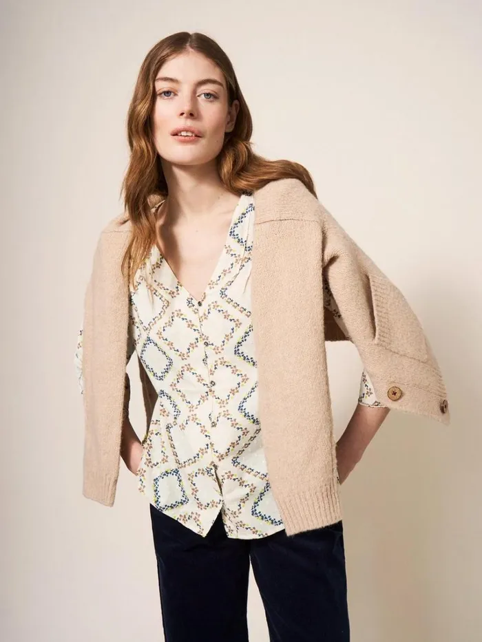 Women SHIRTS and BLOUSES White Stuff Rae Cotton Top Ivory Print Women SHIRTS and BLOUSES White Stuff Rae Cotton Top Ivory Print