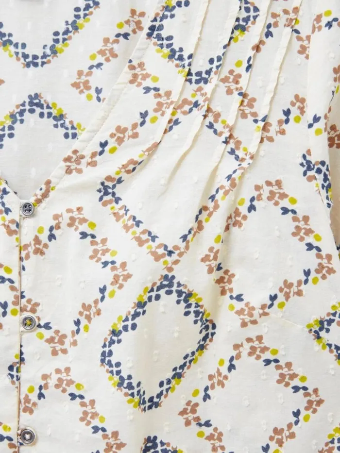 Women SHIRTS and BLOUSES White Stuff Rae Cotton Top Ivory Print Women SHIRTS and BLOUSES White Stuff Rae Cotton Top Ivory Print