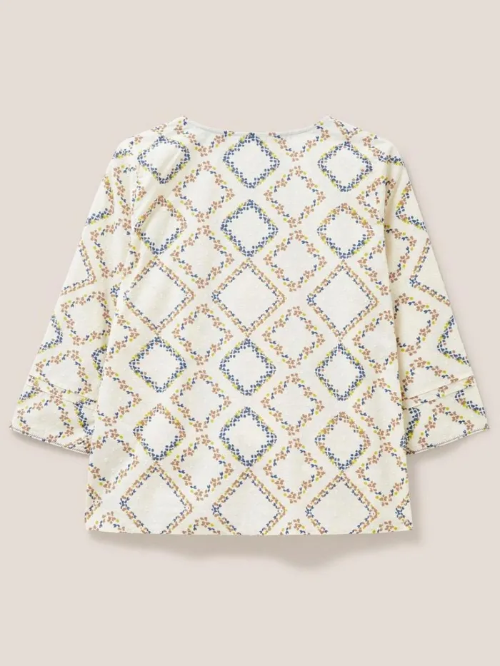 Women SHIRTS and BLOUSES White Stuff Rae Cotton Top Ivory Print Women SHIRTS and BLOUSES White Stuff Rae Cotton Top Ivory Print
