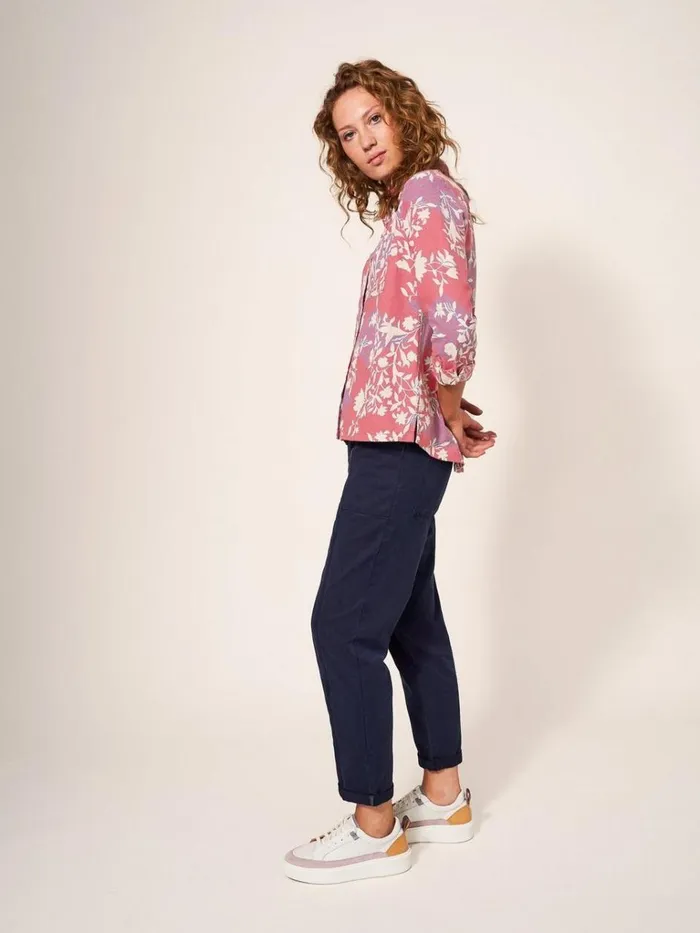 Women SHIRTS and BLOUSES White Stuff Sophie Organic Cotton Shirt Red Print