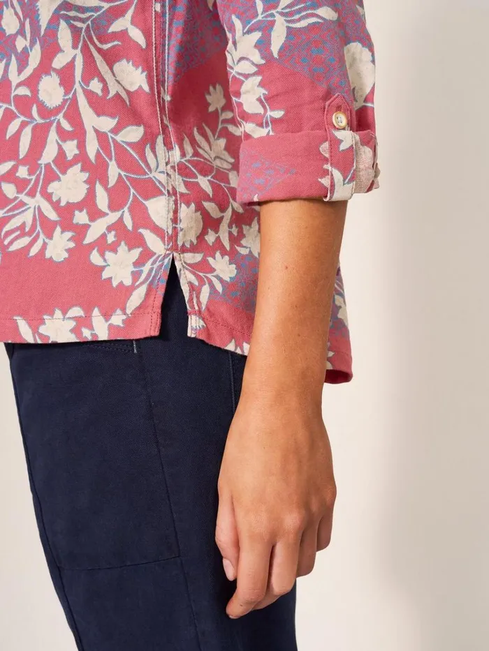 Women SHIRTS and BLOUSES White Stuff Sophie Organic Cotton Shirt Red Print Women SHIRTS and BLOUSES White Stuff Sophie Organic Cotton Shirt Red Print