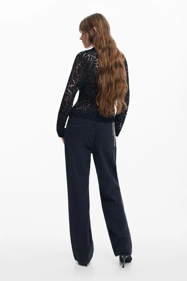 Women Shirts And Blouses Desigual Floral Lace Blouse