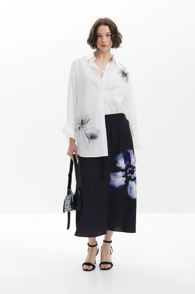 Women Shirts And Blouses Desigual Poppy Print Shirt
