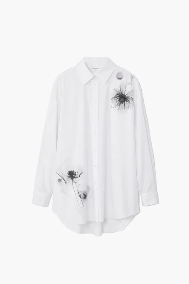 Women Shirts And Blouses Desigual Poppy Print Shirt