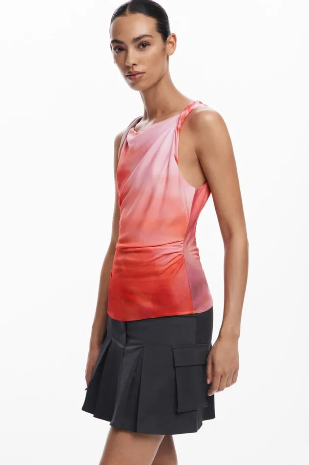 Women Shirts And Blouses Desigual Tiedye Tank Top