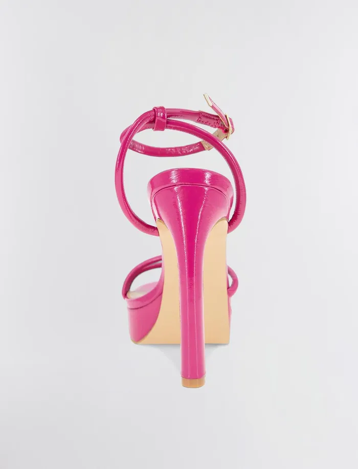 Women Shoes BCBG Pink Kendi Sandal Heel Viva Pink Patent