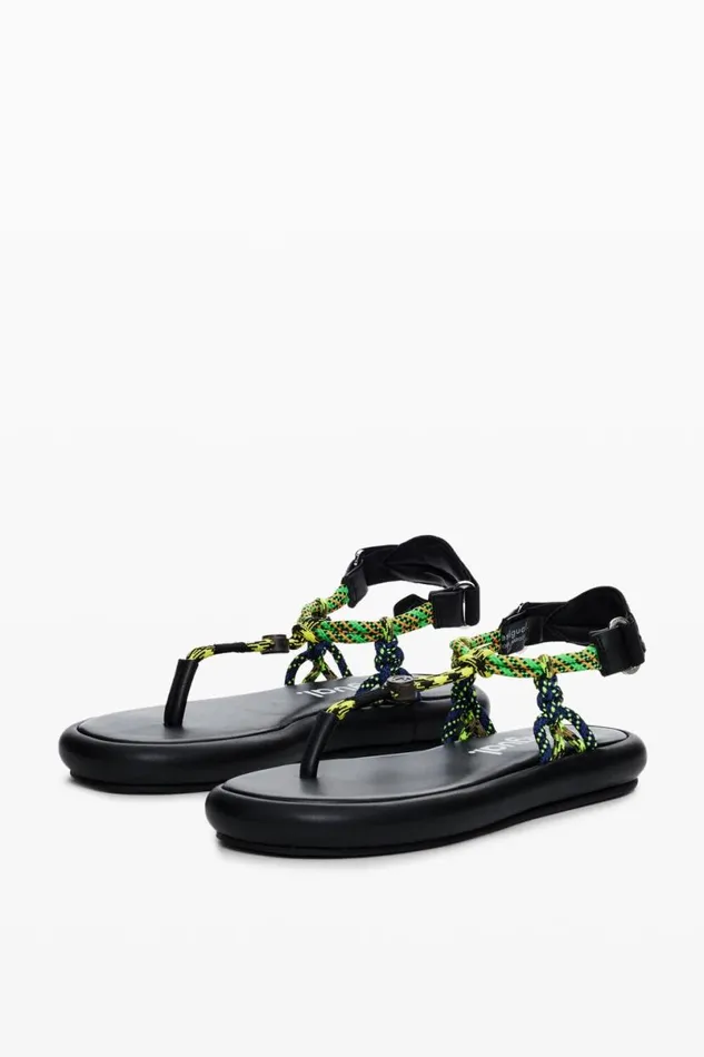 Women Shoes Desigual Flat Rope Sandals