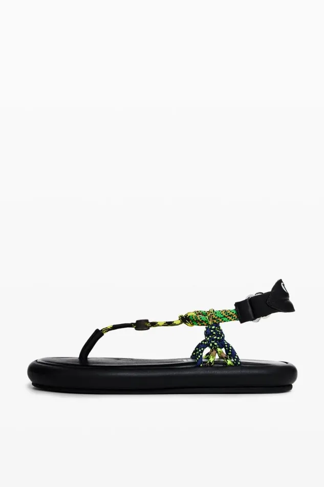 Women Shoes Desigual Flat Rope Sandals