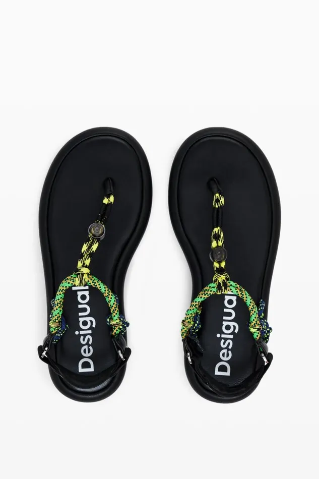 Women Shoes Desigual Flat Rope Sandals