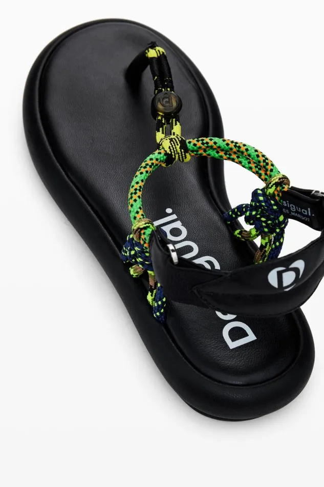 Women Shoes Desigual Flat Rope Sandals