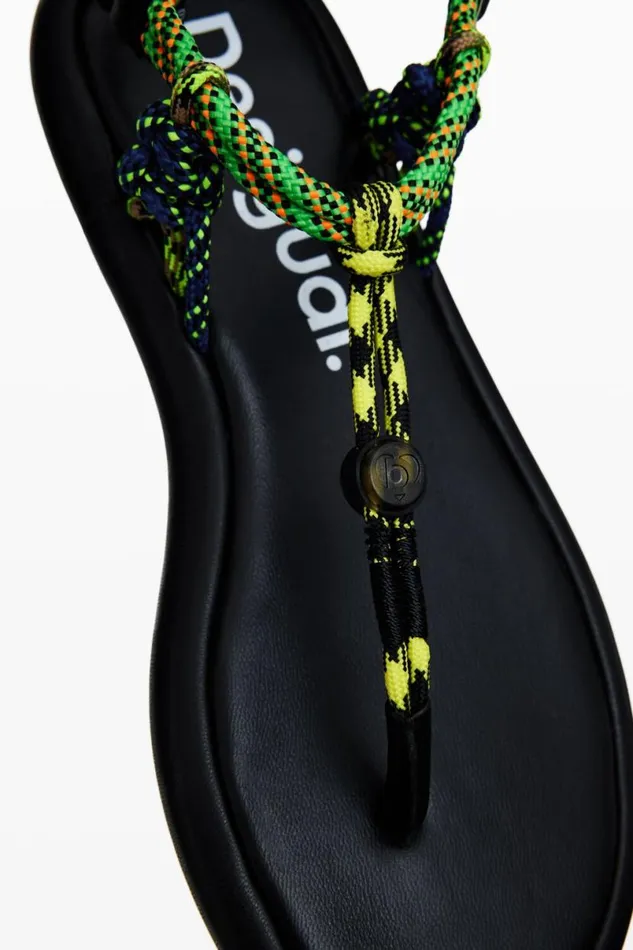Women Shoes Desigual Flat Rope Sandals
