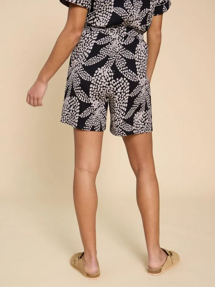 Women SHORTS White Stuff Bella Short Black Multi Women SHORTS White Stuff Bella Short Black Multi
