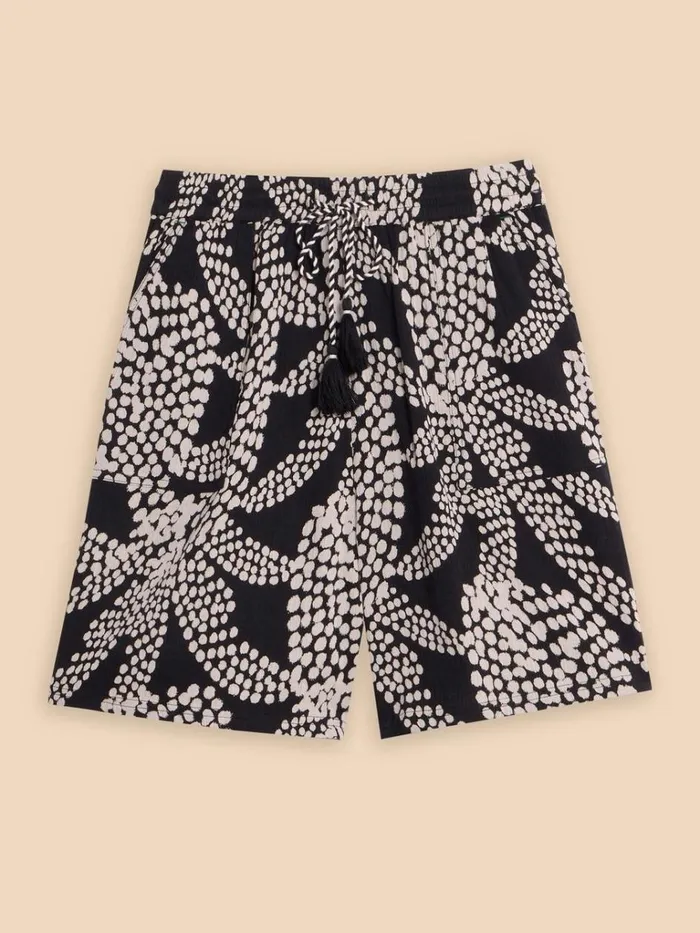 Women SHORTS White Stuff Bella Short Black Multi Women SHORTS White Stuff Bella Short Black Multi