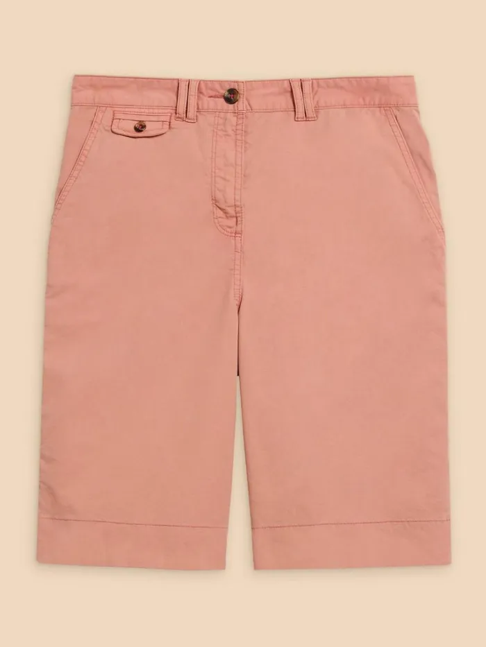 Women SHORTS White Stuff Hayley Organic Cotton Shorts Mid Pink