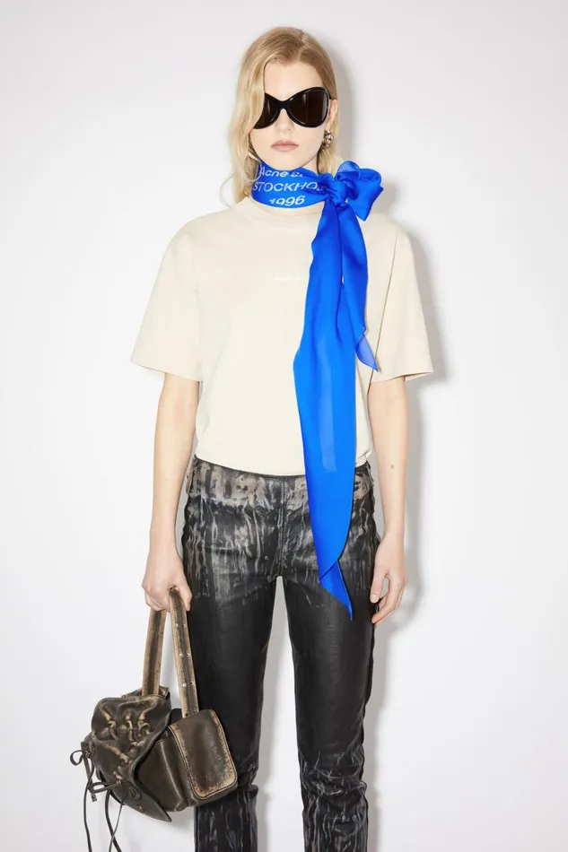 Women Silk Scarf Electric Blue Acne Studios Scarves