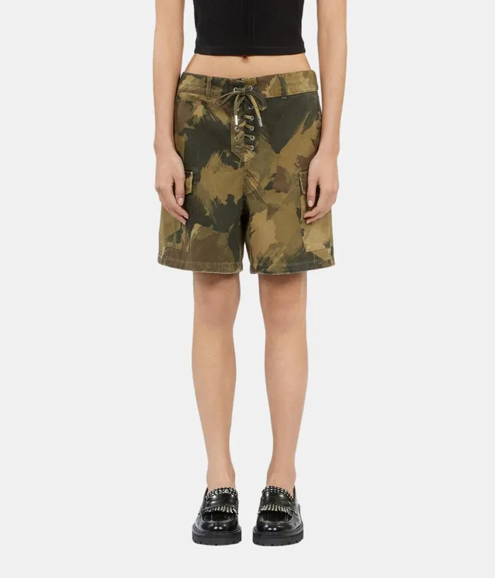 Women Skirts and Shorts THE KOOPLES Camouflage Denim Shorts