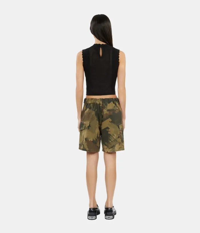 Women Skirts and Shorts THE KOOPLES Camouflage Denim Shorts