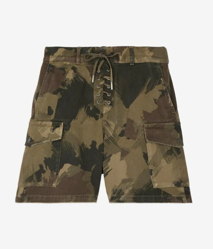 Women Skirts and Shorts THE KOOPLES Camouflage Denim Shorts