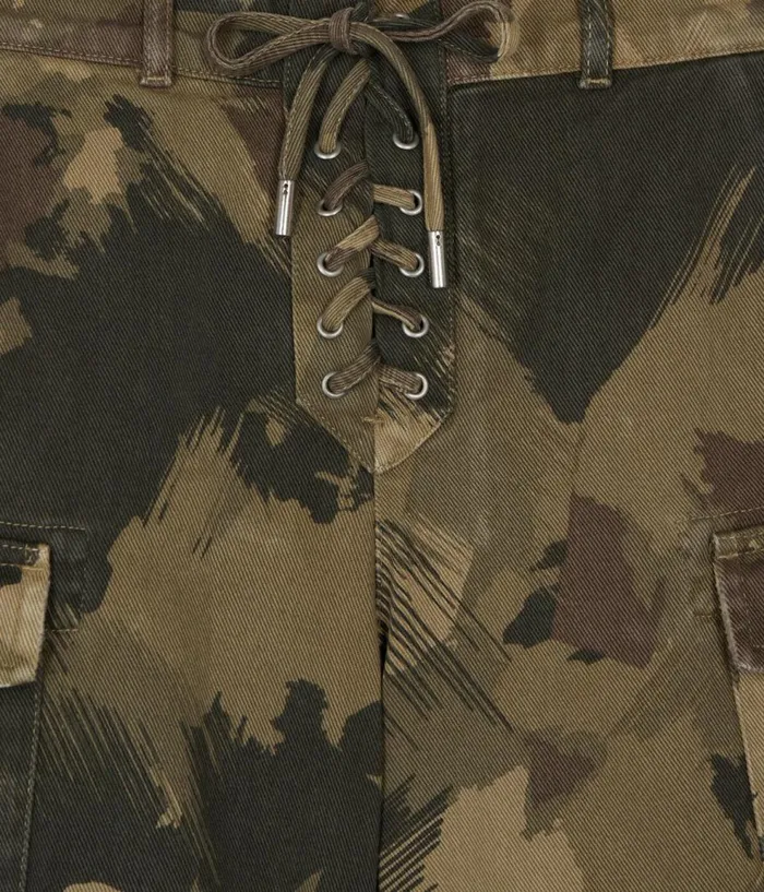 Women Skirts and Shorts THE KOOPLES Camouflage Denim Shorts
