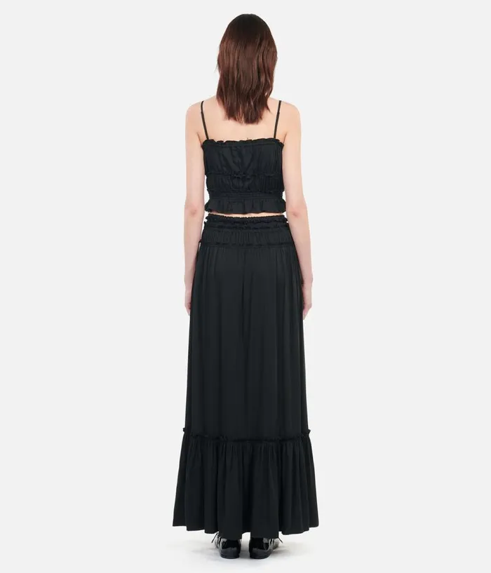 Women Skirts and Shorts THE KOOPLES Long Black Skirt With Bows