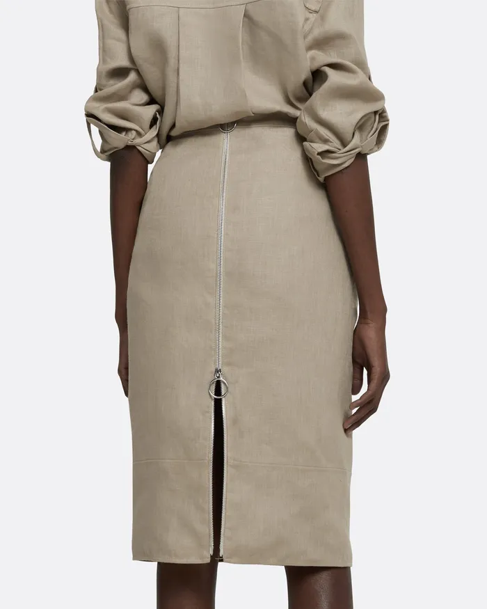 Women Skirts Safiyaa Marta Stone Skirt Stone