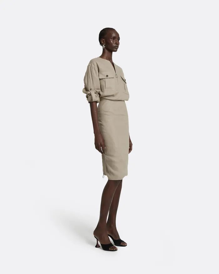Women Skirts Safiyaa Marta Stone Skirt Stone