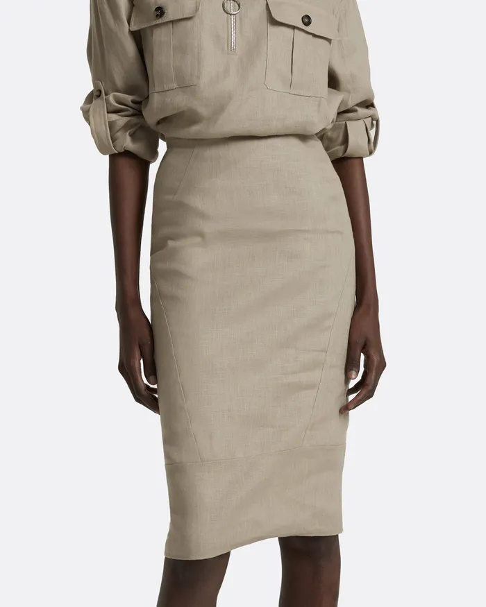 Women Skirts Safiyaa Marta Stone Skirt Stone