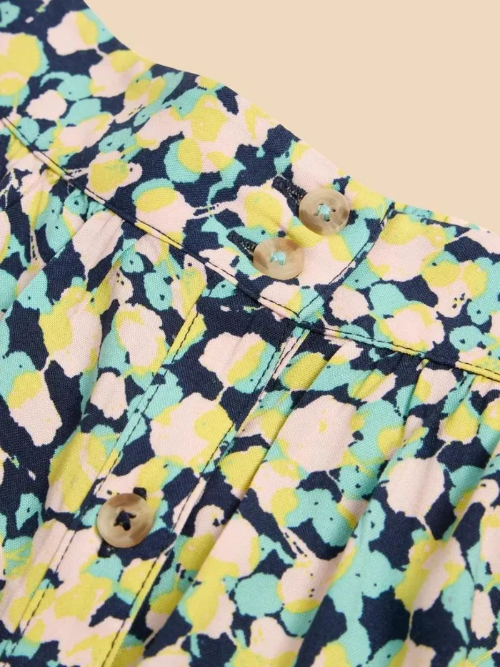 Women SKIRTS White Stuff Sarah Eco Vero Knee Skirt Navy Print Women SKIRTS White Stuff Sarah Eco Vero Knee Skirt Navy Print