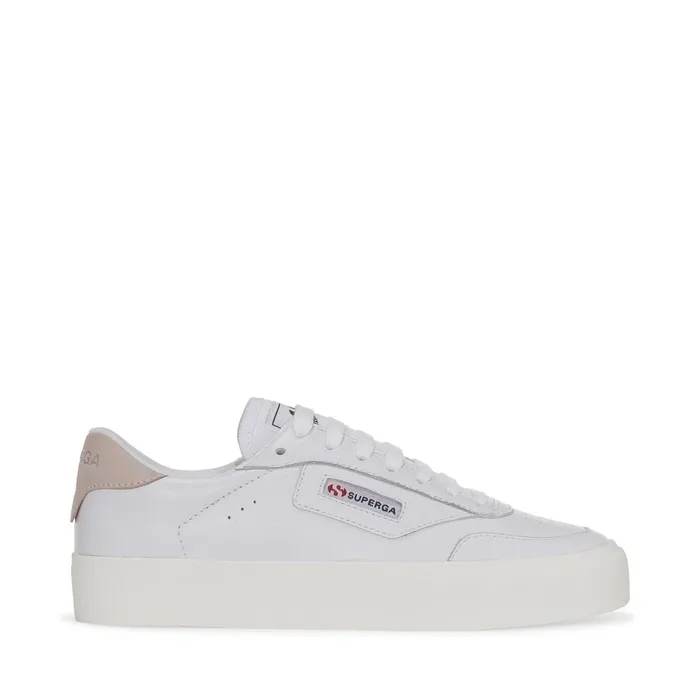 Women Sneakers Unisex 3843 COURT Low Cut WHITEVIOLET HUSHEDFAVORIO Superga Low Cut