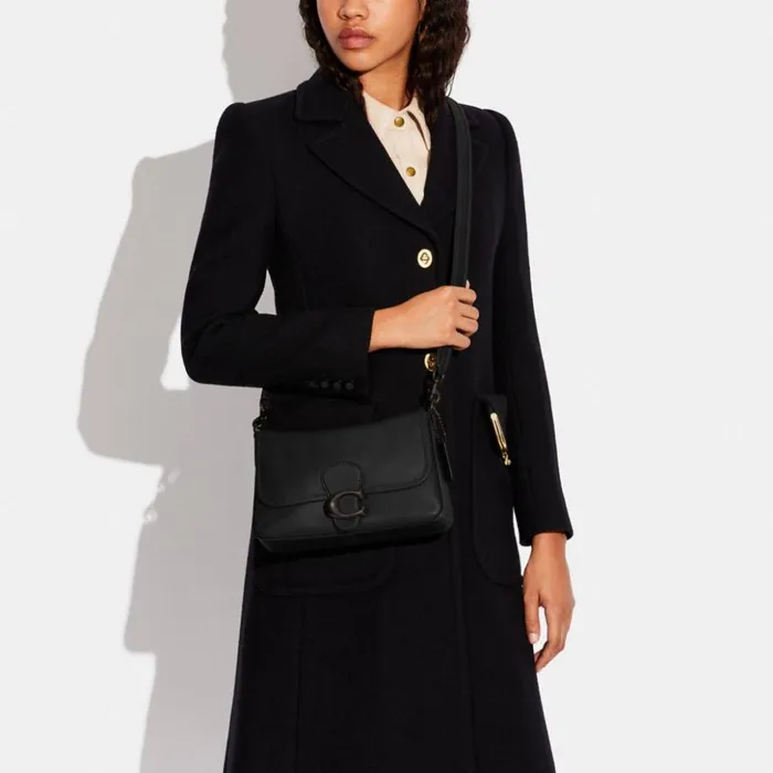 Women Soft Tabby Shoulder Bag Pewterblack Coach Shoulder Bags and Hobos