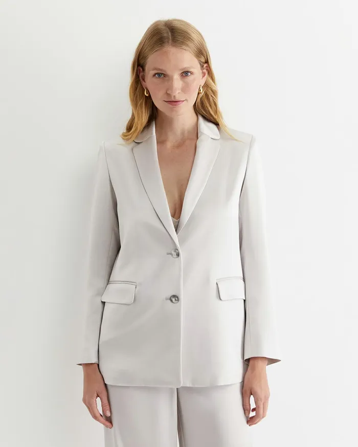 Women Sportscraft Blazers Harlow Sateen Blazer Pearl