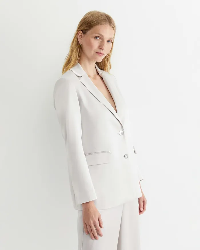 Women Sportscraft Blazers Harlow Sateen Blazer Pearl