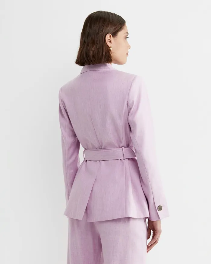 Women Sportscraft Blazers Lena Linen Jacket Orchid