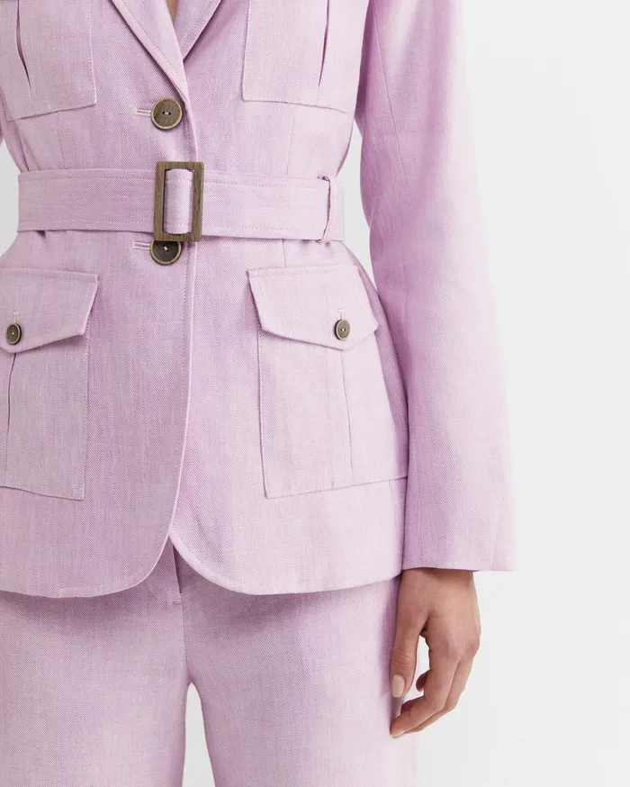 Women Sportscraft Blazers Lena Linen Jacket Orchid