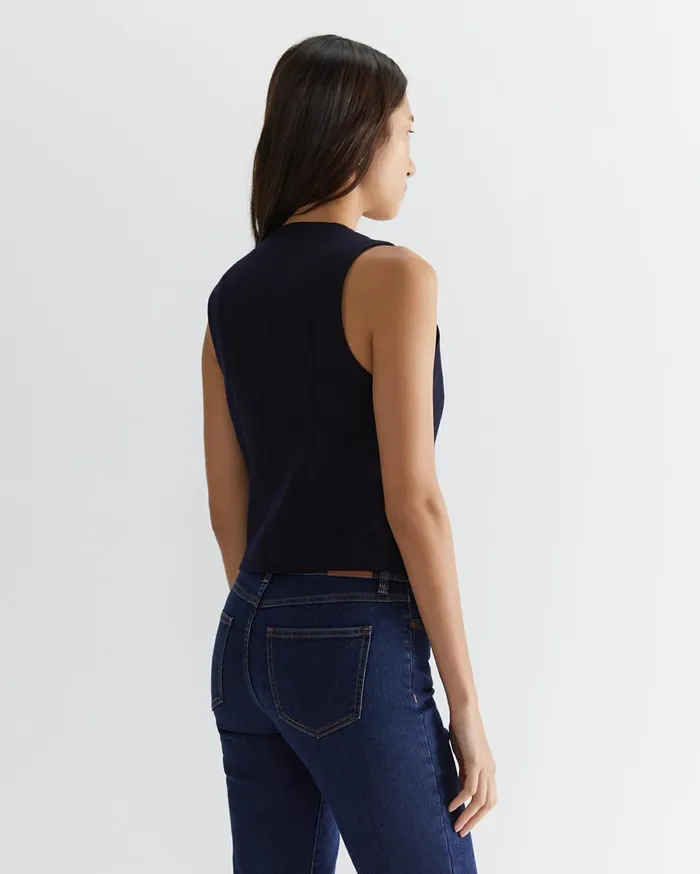 Women Sportscraft Jackets and Vests Frankie Twill Vest Navy