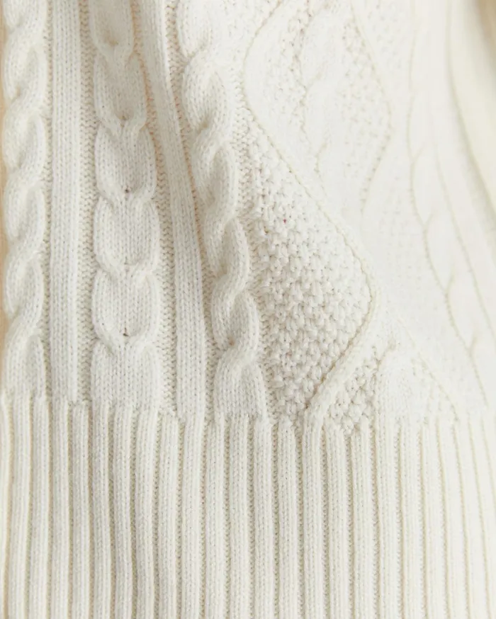 Women Sportscraft Knits and Cardigans Merino Wool Cable Cardigan Winter White