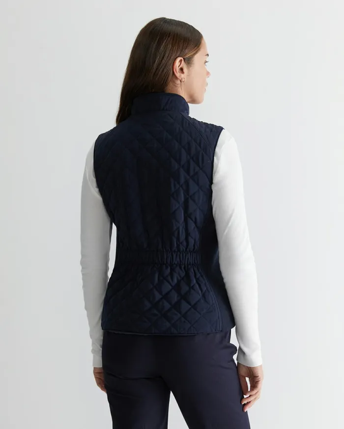 Women Sportscraft Knits and Cardigans Vera Quilted Vest Navy