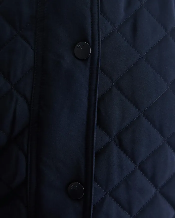 Women Sportscraft Knits and Cardigans Vera Quilted Vest Navy