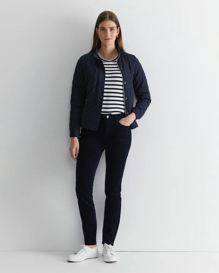 Women Sportscraft Pants Cleo Cord Jean Navy