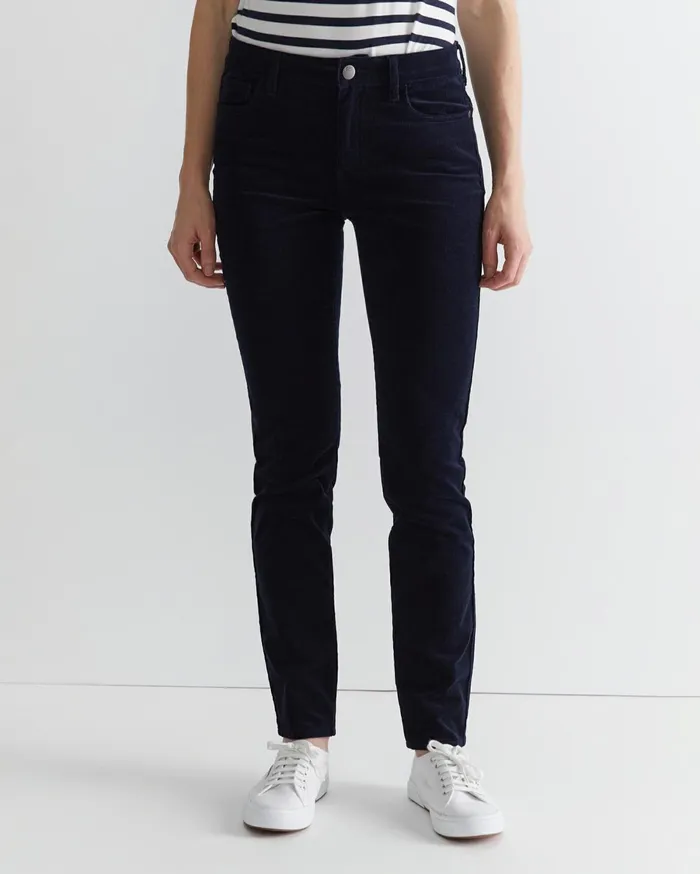 Women Sportscraft Pants Cleo Cord Jean Navy