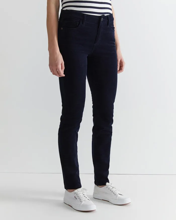 Women Sportscraft Pants Cleo Cord Jean Navy