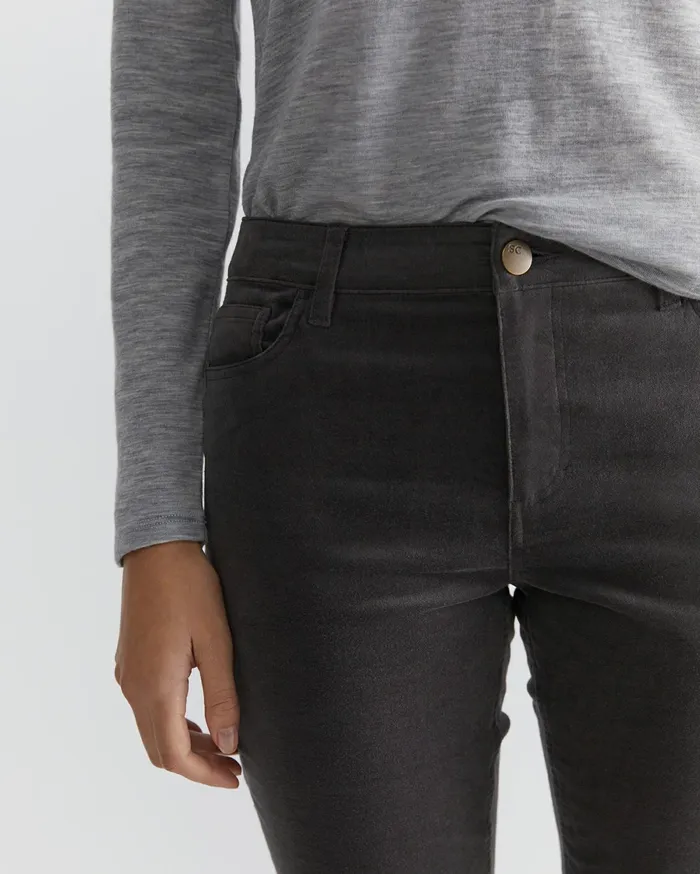 Women Sportscraft Pants Cleo Velvet Pant Charcoal
