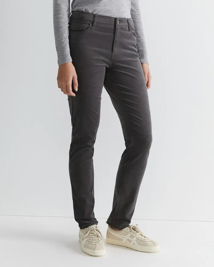 Women Sportscraft Pants Cleo Velvet Pant Charcoal